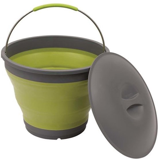 Outwell Collaps Bucket W/Lid - Green