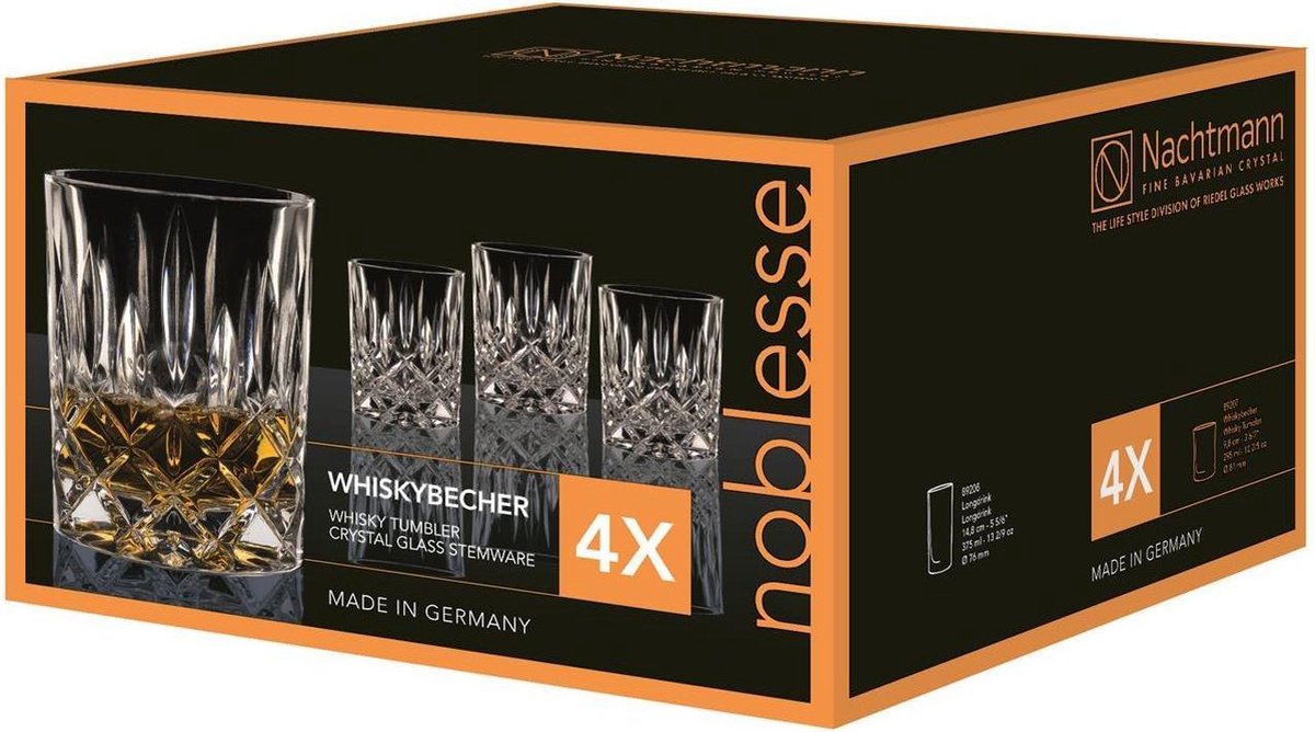 Nachtmann Noblesse Whiskyglas 295 Ml Set 4 Stuks