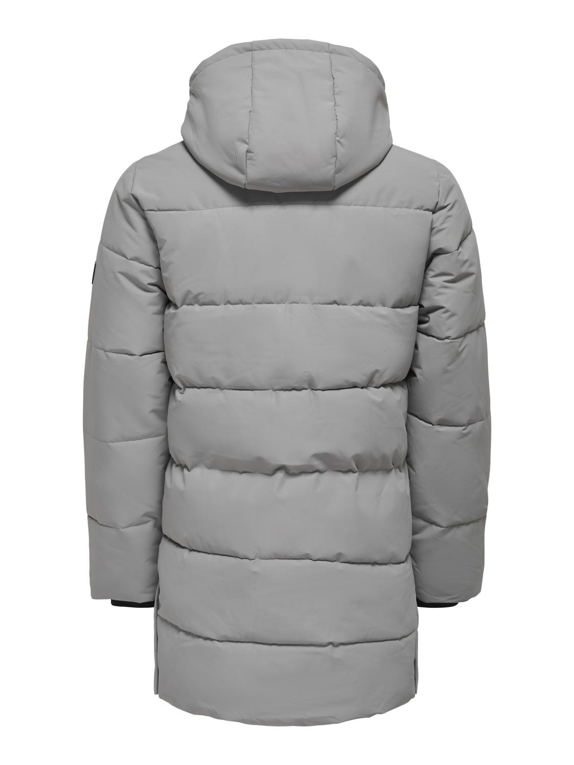 Only & Sons Carl Life Long Quilted Coat Heren