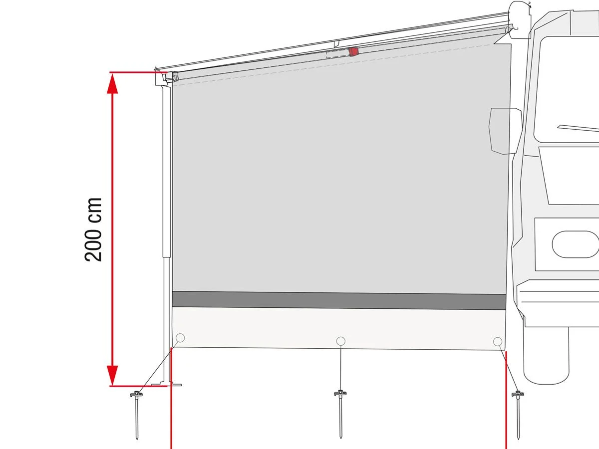 Fiamma Sun View Side Zijwand Caravanstore XL