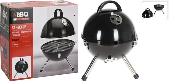 Bbq Bal Dia 31Cm Zwart