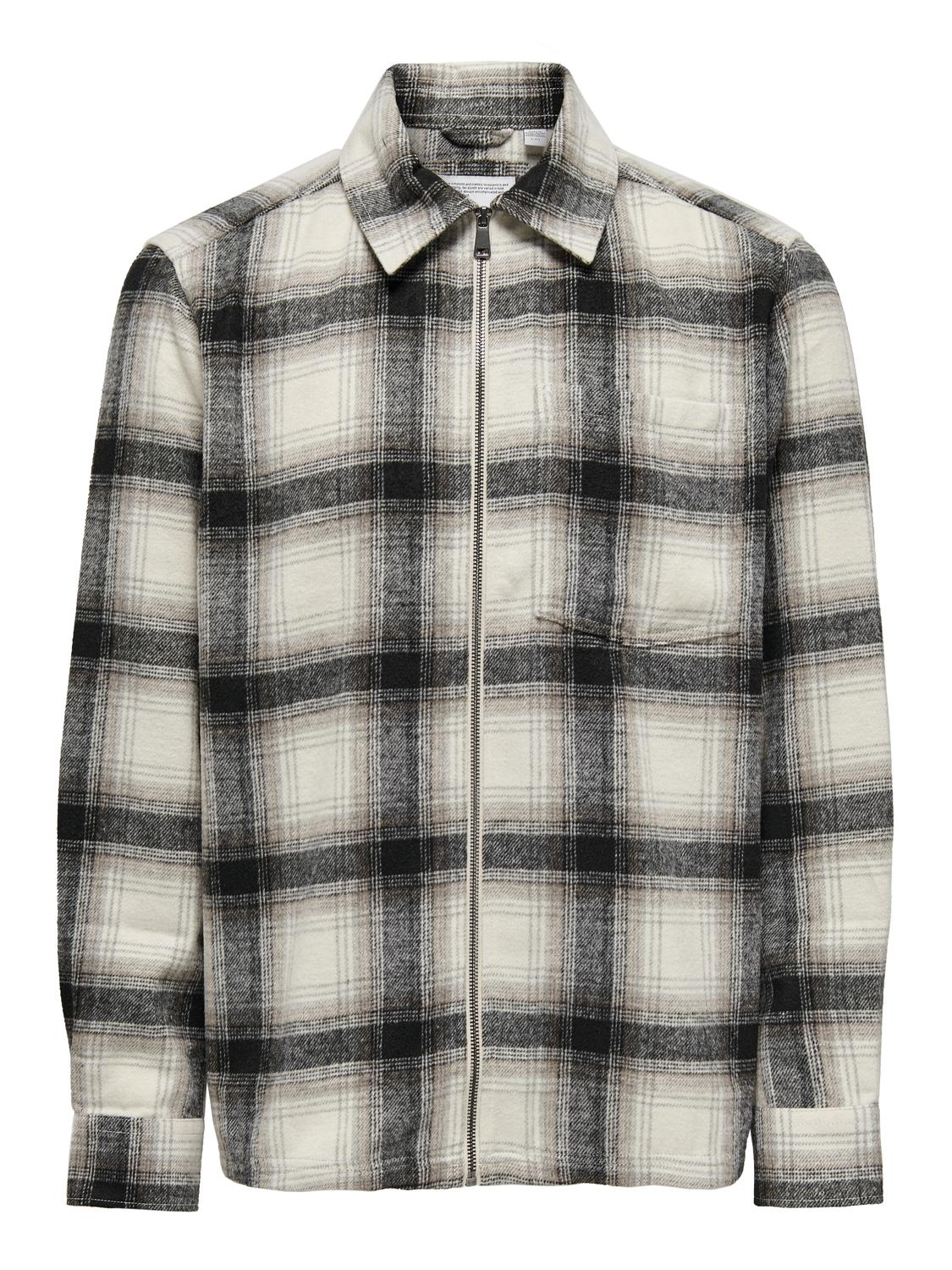 Only & Sons Austin Wool Zip Overshirt 