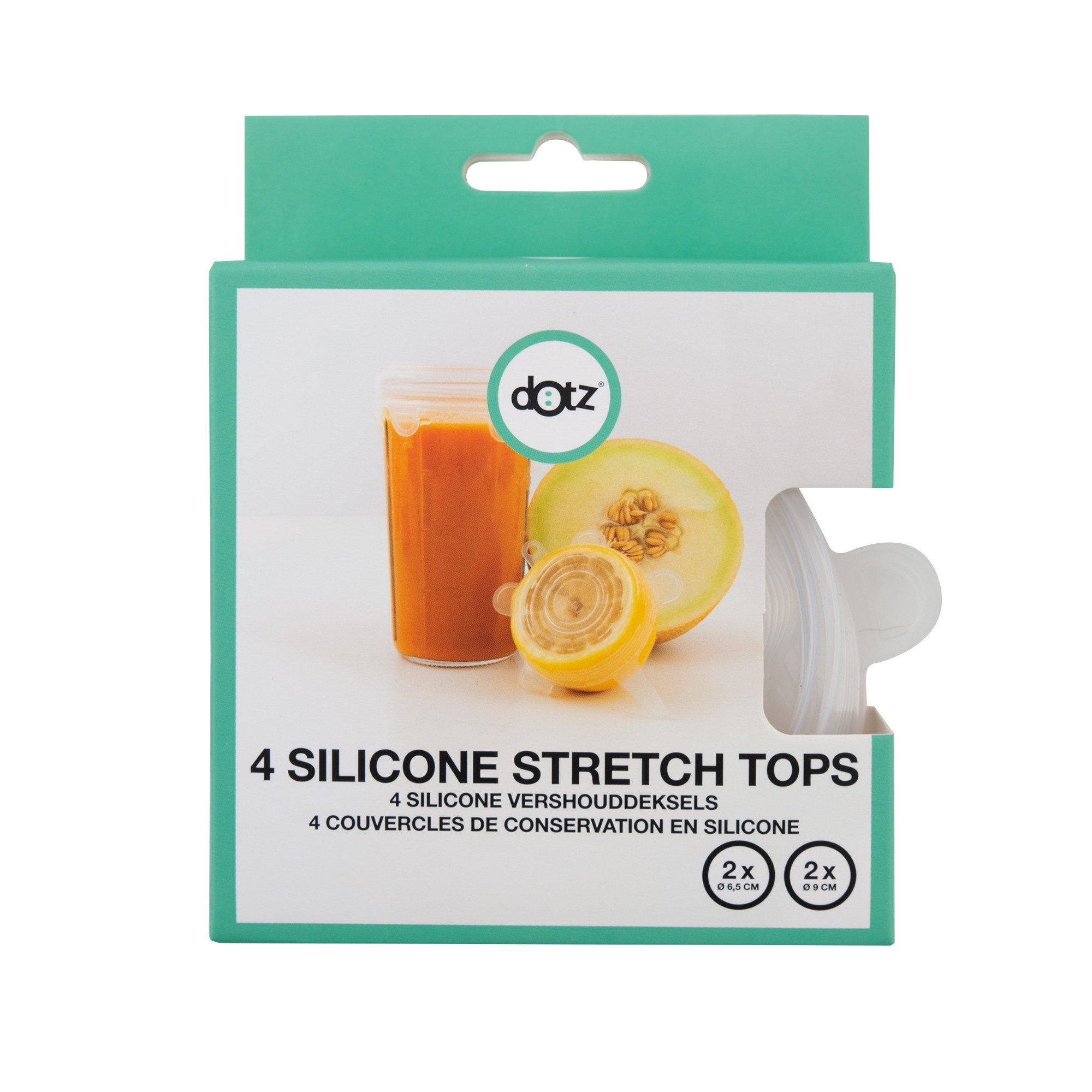 Dotz Set Van 4 Silicone Vershouddeksels - Transparant