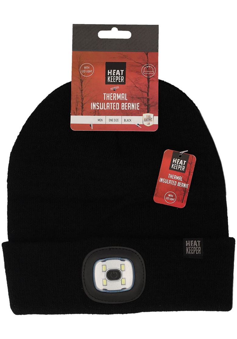 Angro Heatkeeper Thermal Beanie + Led Licht