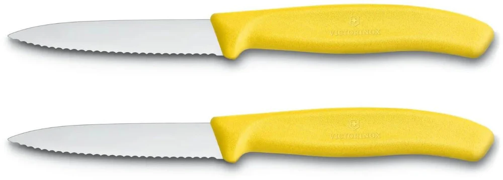 Victorinox Swiss Classic Gekartelde Schilmesjes 2 stuks