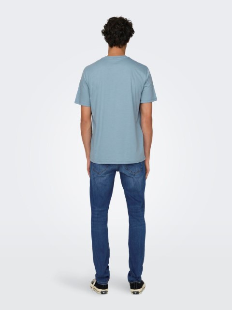 Only & Sons Max Life Ss Stitch Tee Heren