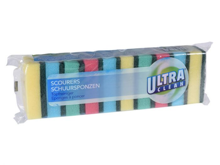 Ultra Clean Schuursponzen 10 Stuks