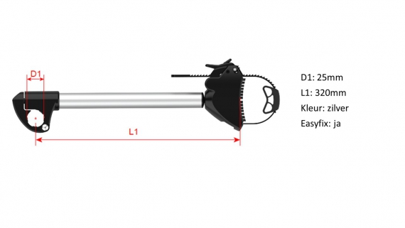 Pro-User Framehouder Tg Afsl. Lang Spanb 25Mm