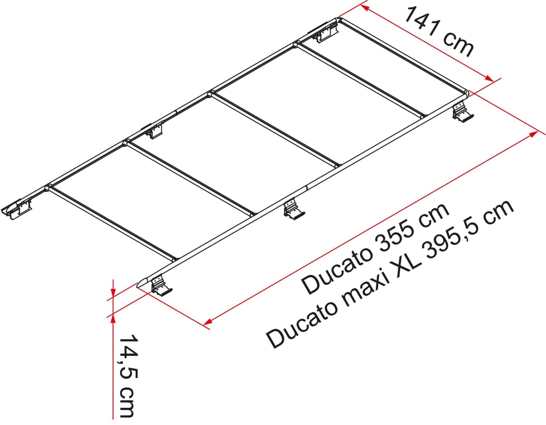 Fiamma Roof Rail Ducato Maxi Xl