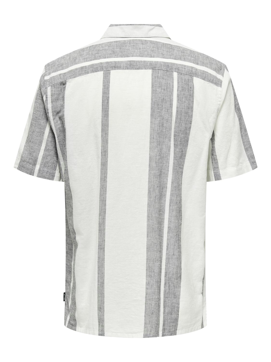 Only & Sons Caiden Ss Stripe Linen Resort