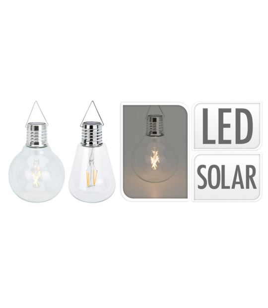 Solarlamp Glas - 2 Designs