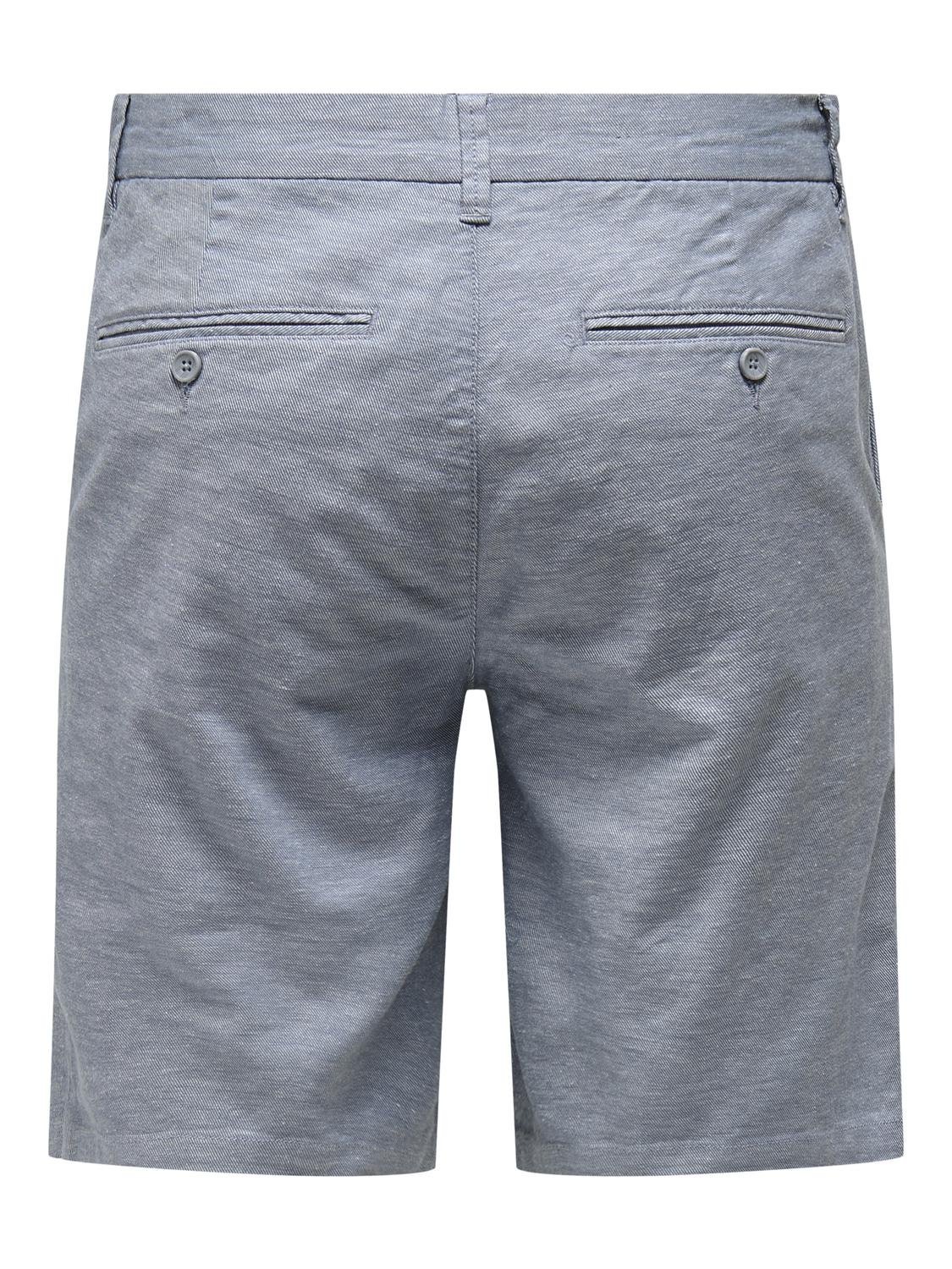 Only & Sons Mark 0011 Cotton Linen Shorts Heren