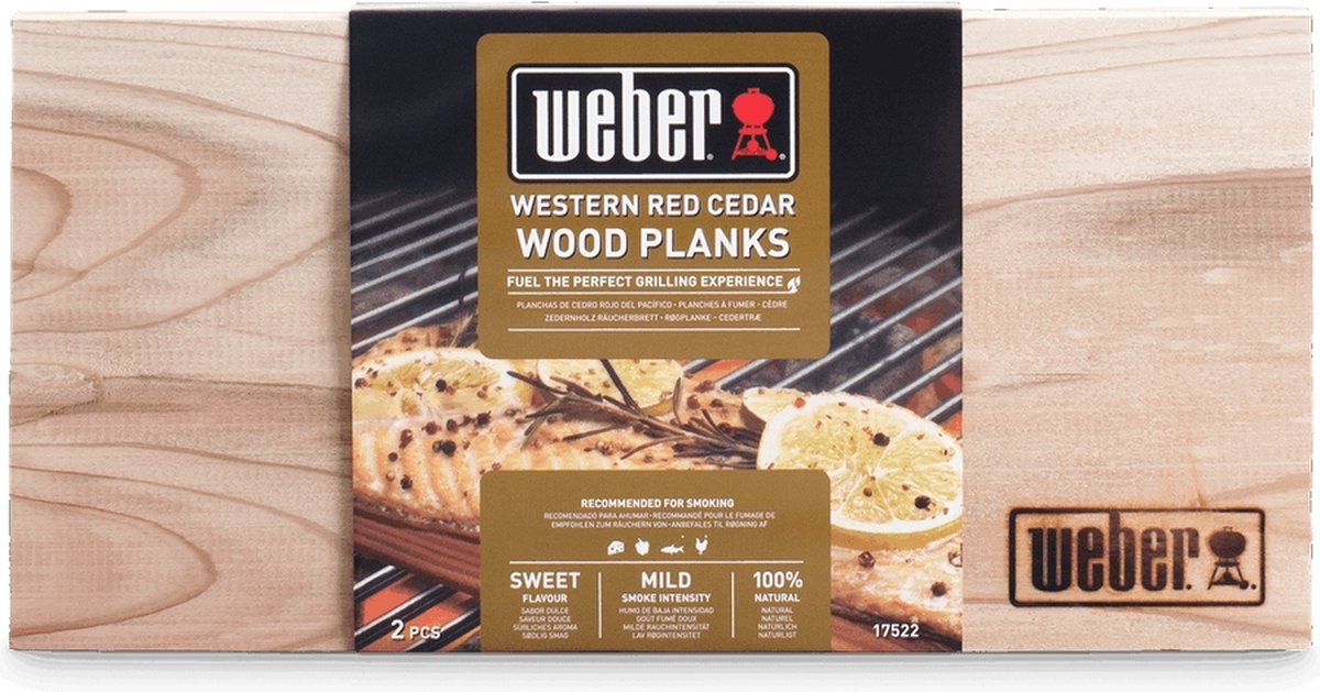 Weber Cederhouten Rookplank 2 Stuks