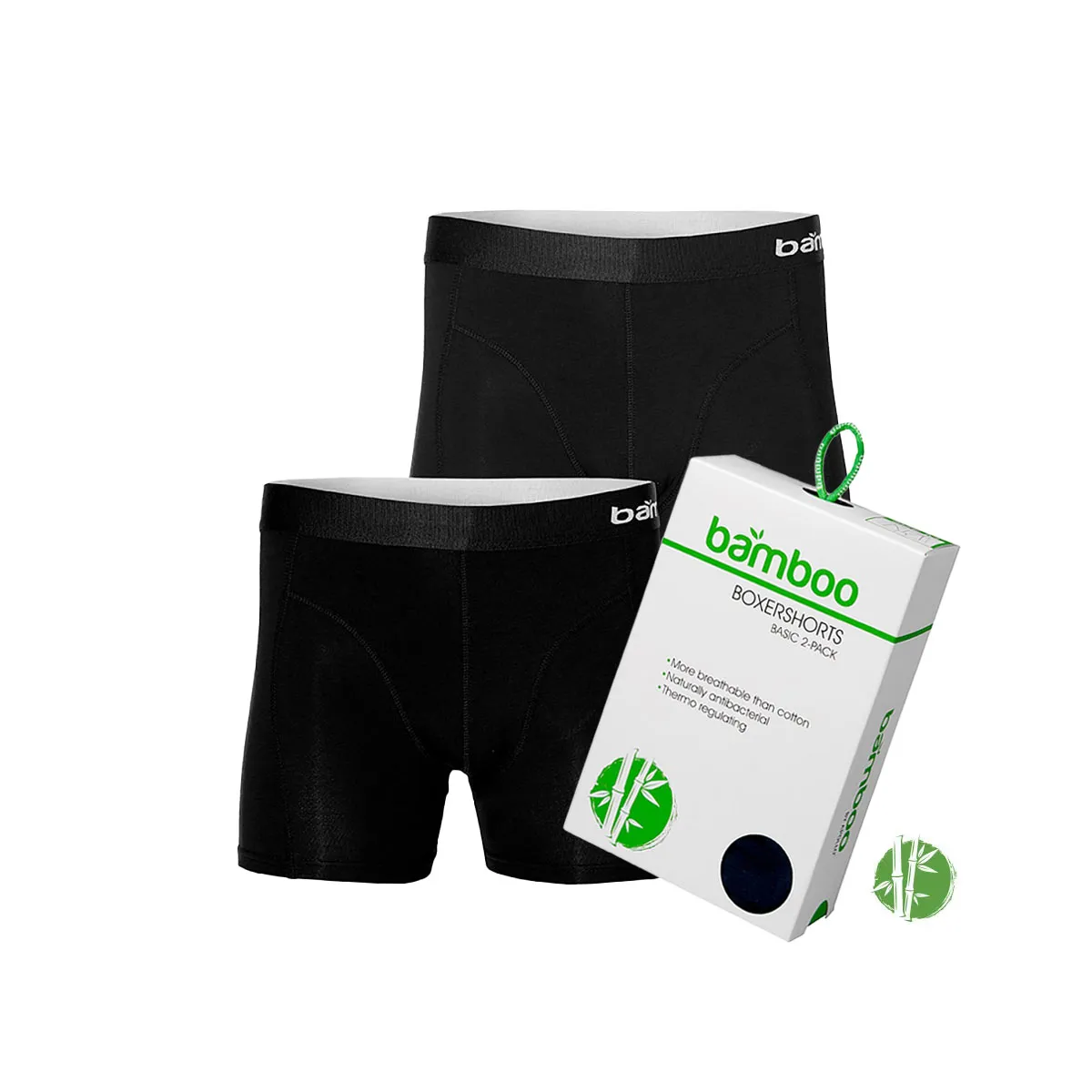 Apollo Bamboo Basic BoxerKorte Broek Heren