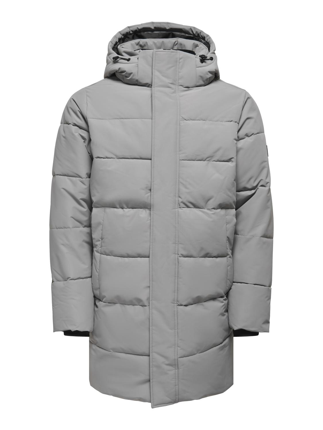 Only & Sons Carl Life Long Quilted Coat Heren